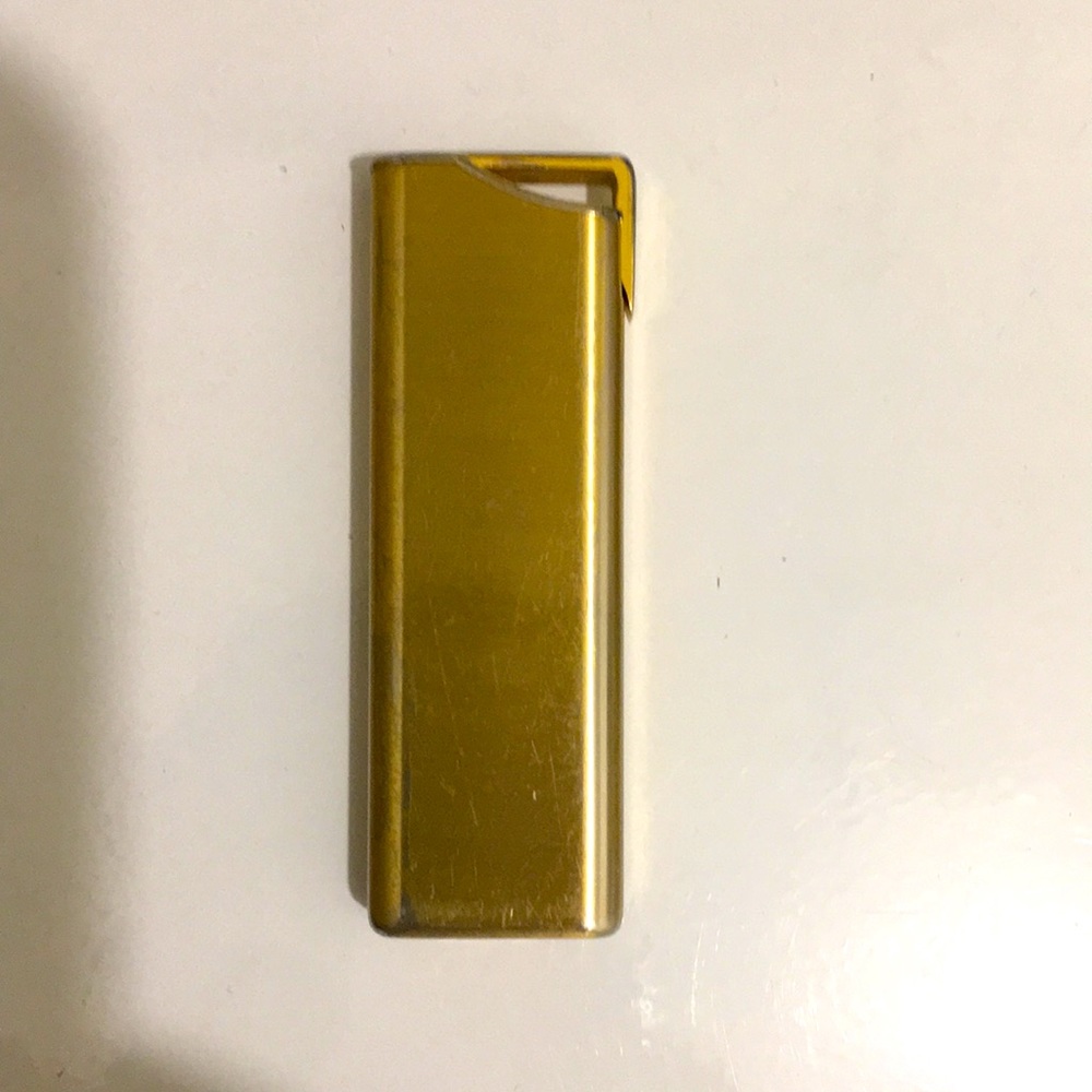 Colibri Lighter and Cigarette Case, Gold Tone w Mother of Pearl Setting, VTG - Picture 10 of 16